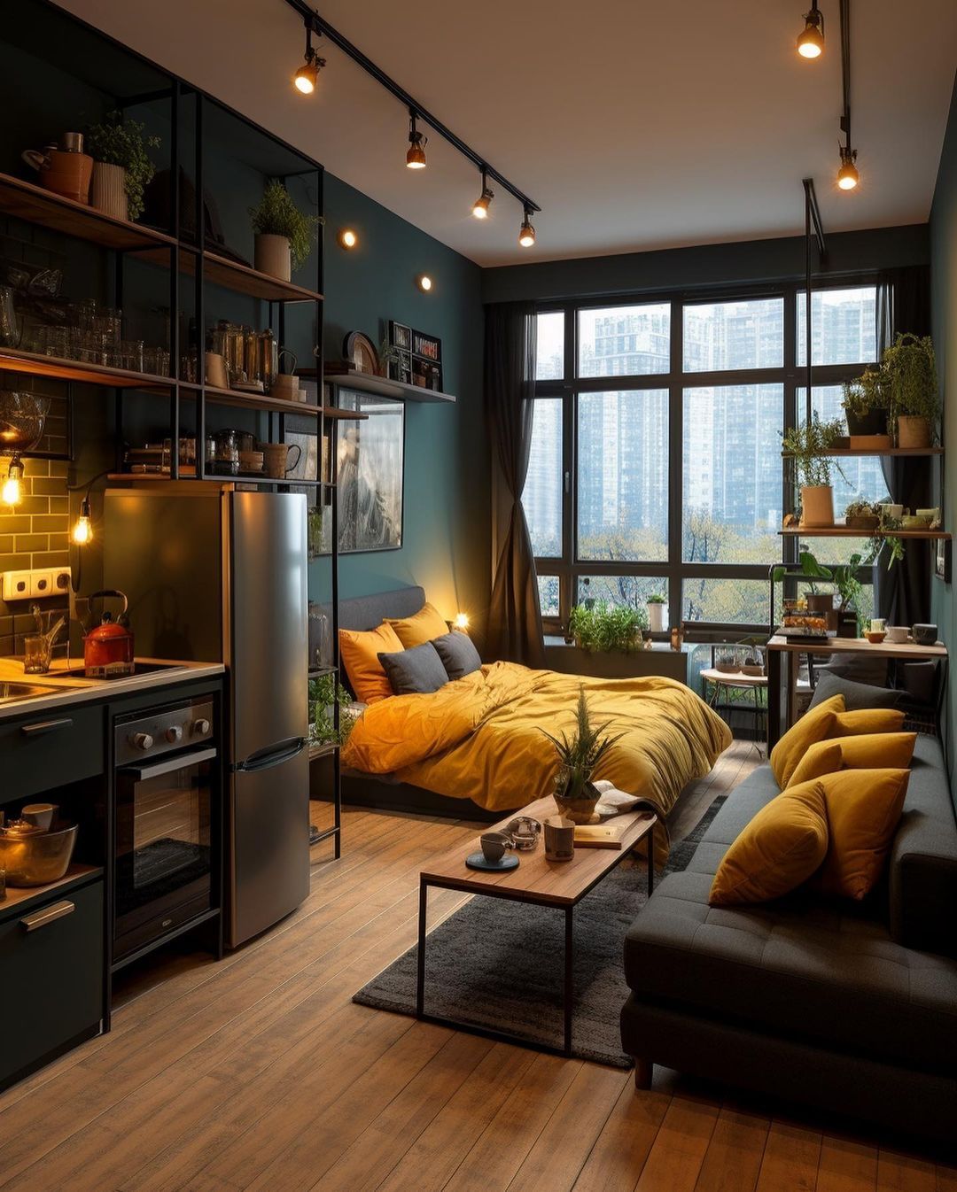 Modern Studio Apartment Interior